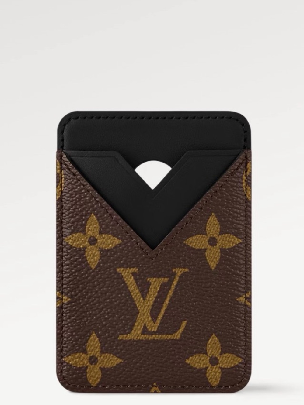 BNWT Authentic Louis Vuitton Monogram Macassar Magnetic Card Holder iPhone